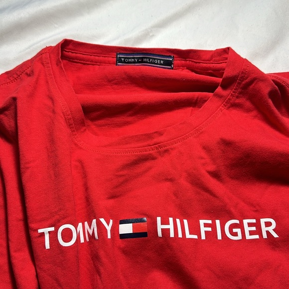 Red “Tommy Hilfiger” shirt - Picture 3 of 3